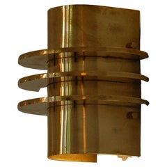 Art Deco Style Handmade Nickel Wall Light Fixture, Contemporary for Michael