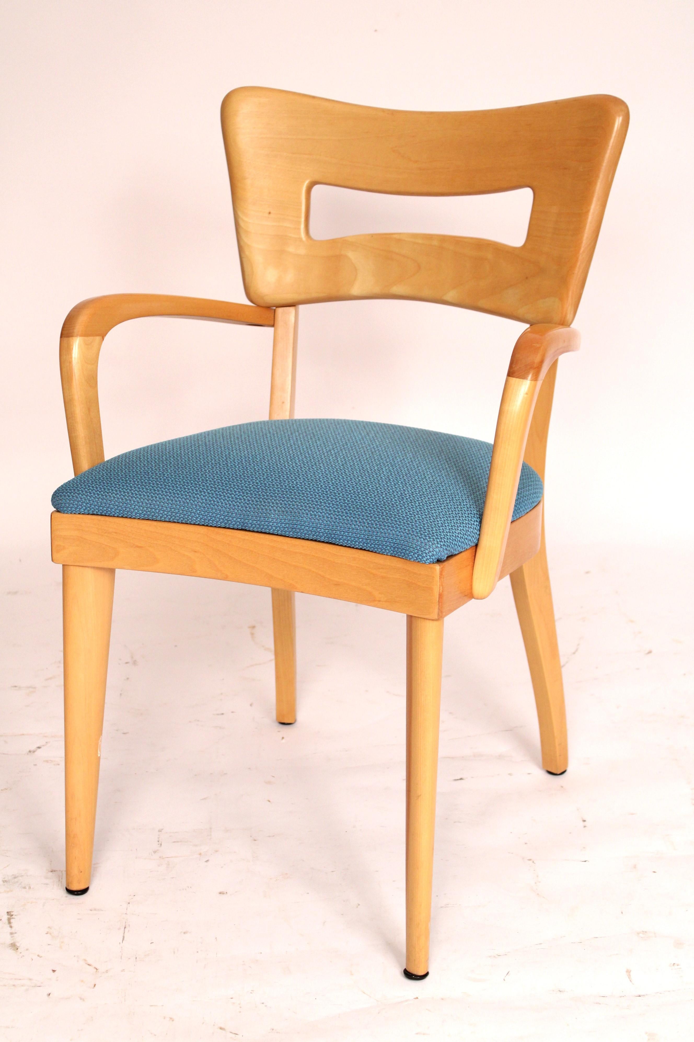 Esstisch aus Haywood Wakefield im Art-déco-Stil und vier Stühlen im Angebot 3
