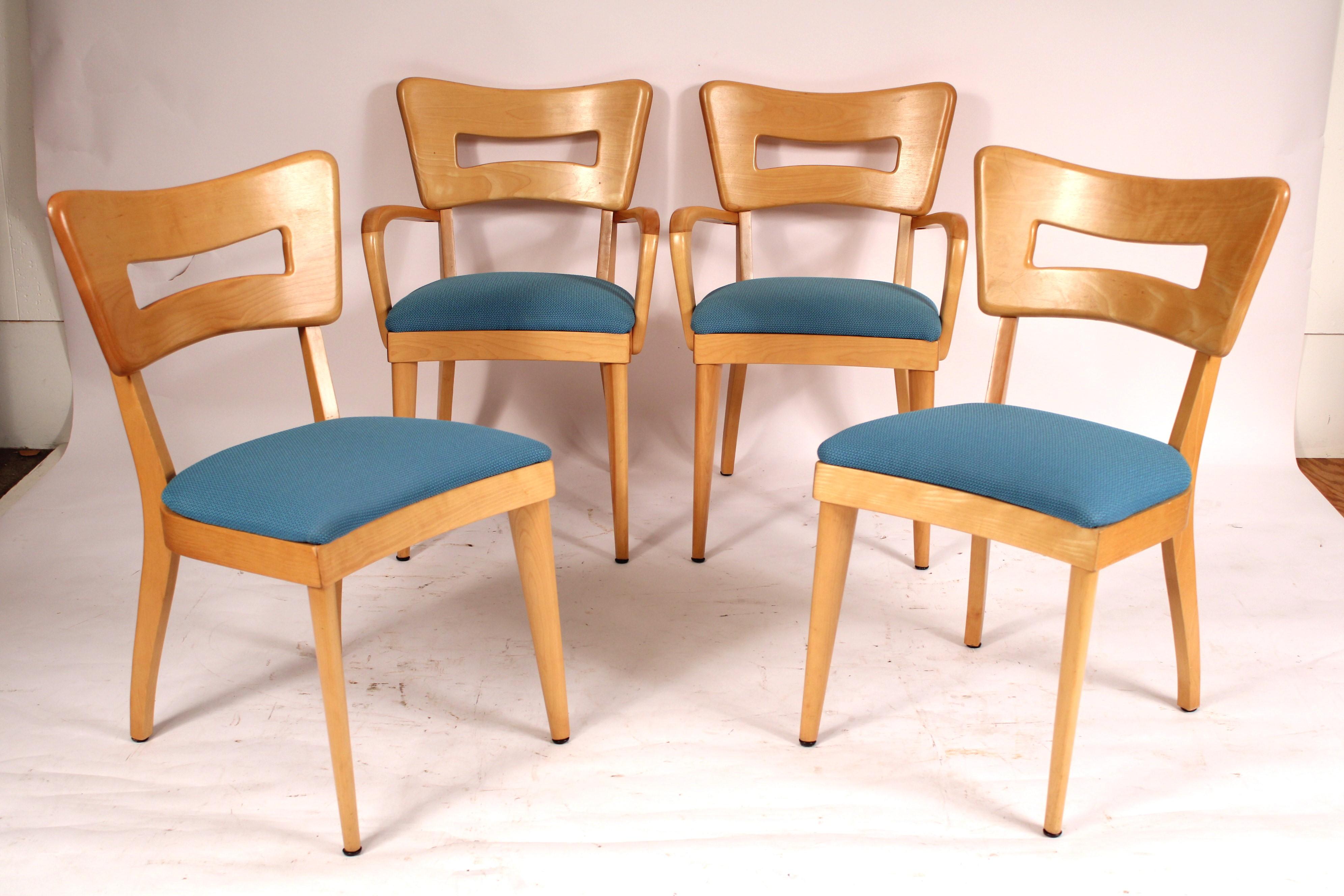 Esstisch aus Haywood Wakefield im Art-déco-Stil und vier Stühlen im Angebot 2