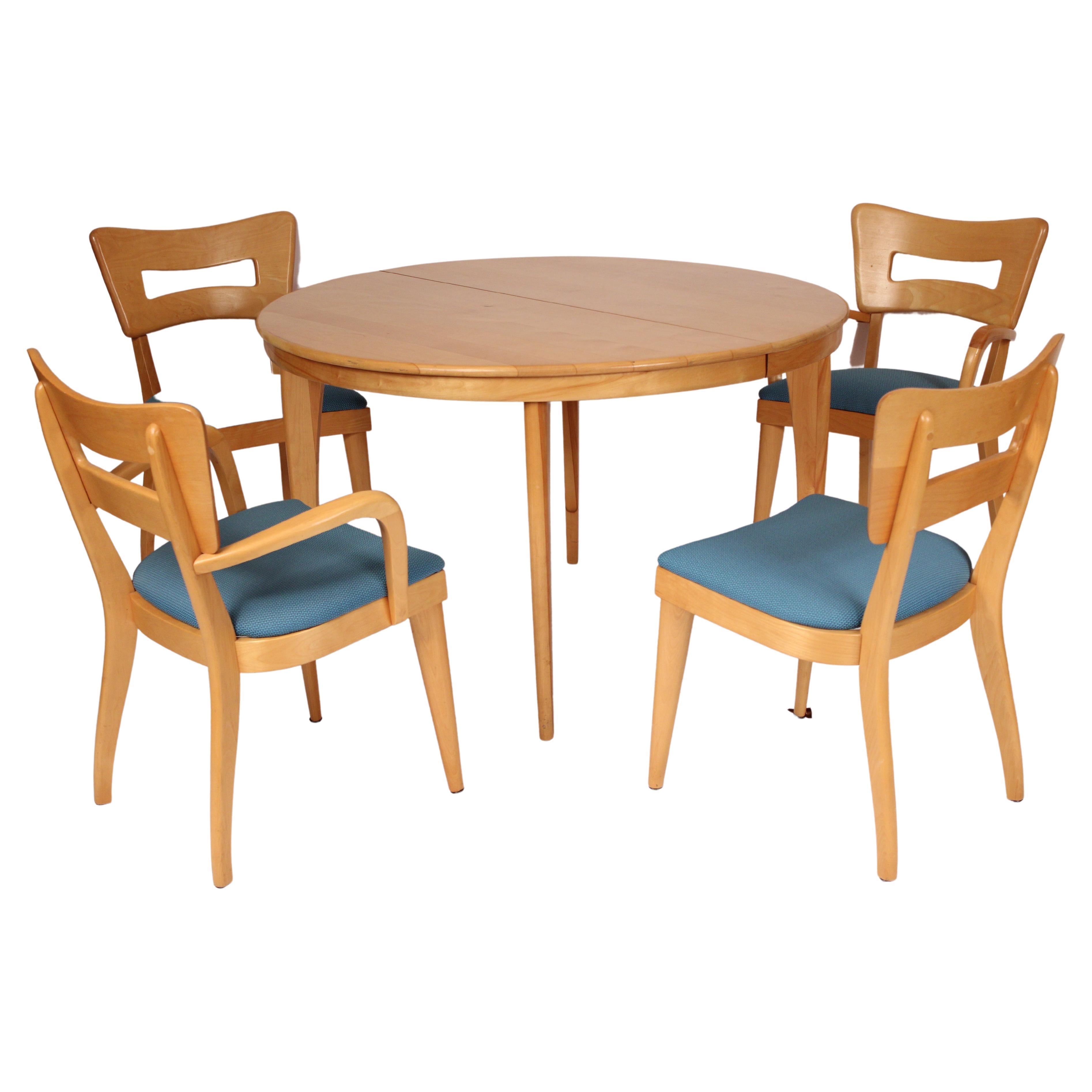 Art Deco style Haywood Wakefield Dining table and Four Chairs For Sale