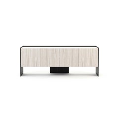 Enfilade de style Art Déco en céramique et chêne, fabriqué à la main par Stylish Club