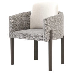 Sein Il-Stuhl im Art-déco-Stil aus Eiche und Textilien, handgefertigt von Stylish Club