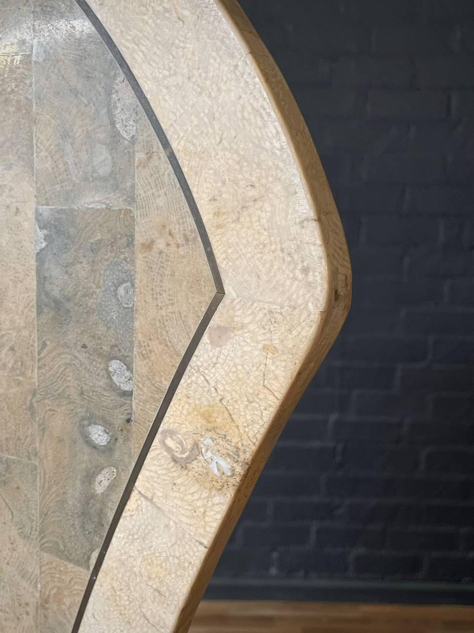 Divisorio per ambienti in pietra intarsiata in stile Art Deco Foldes in vendita 1
