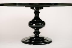 Art Deco Style Italian Lacquered Octagon Pedestal Table