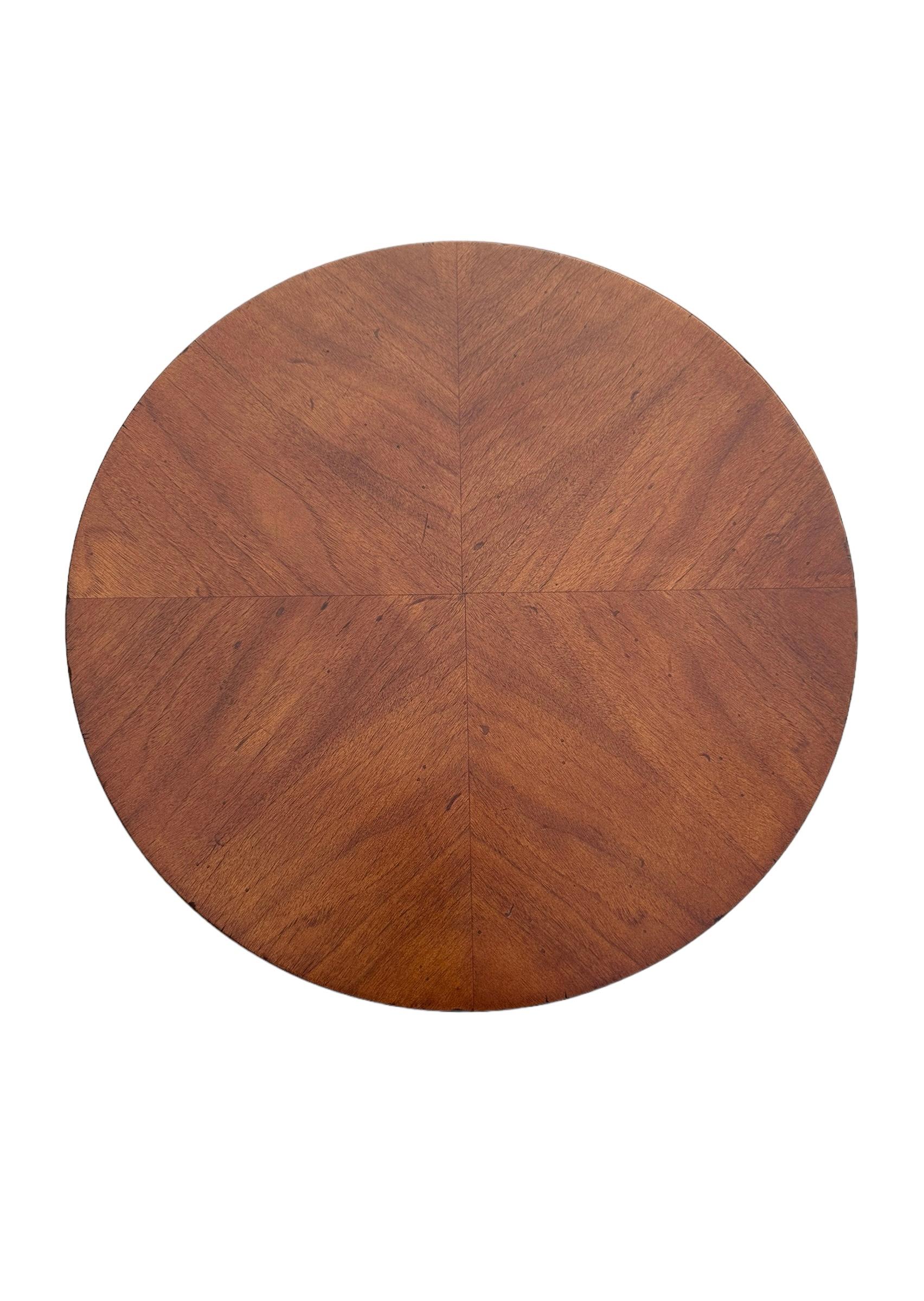 Wood Art Deco Style Italian Side Table