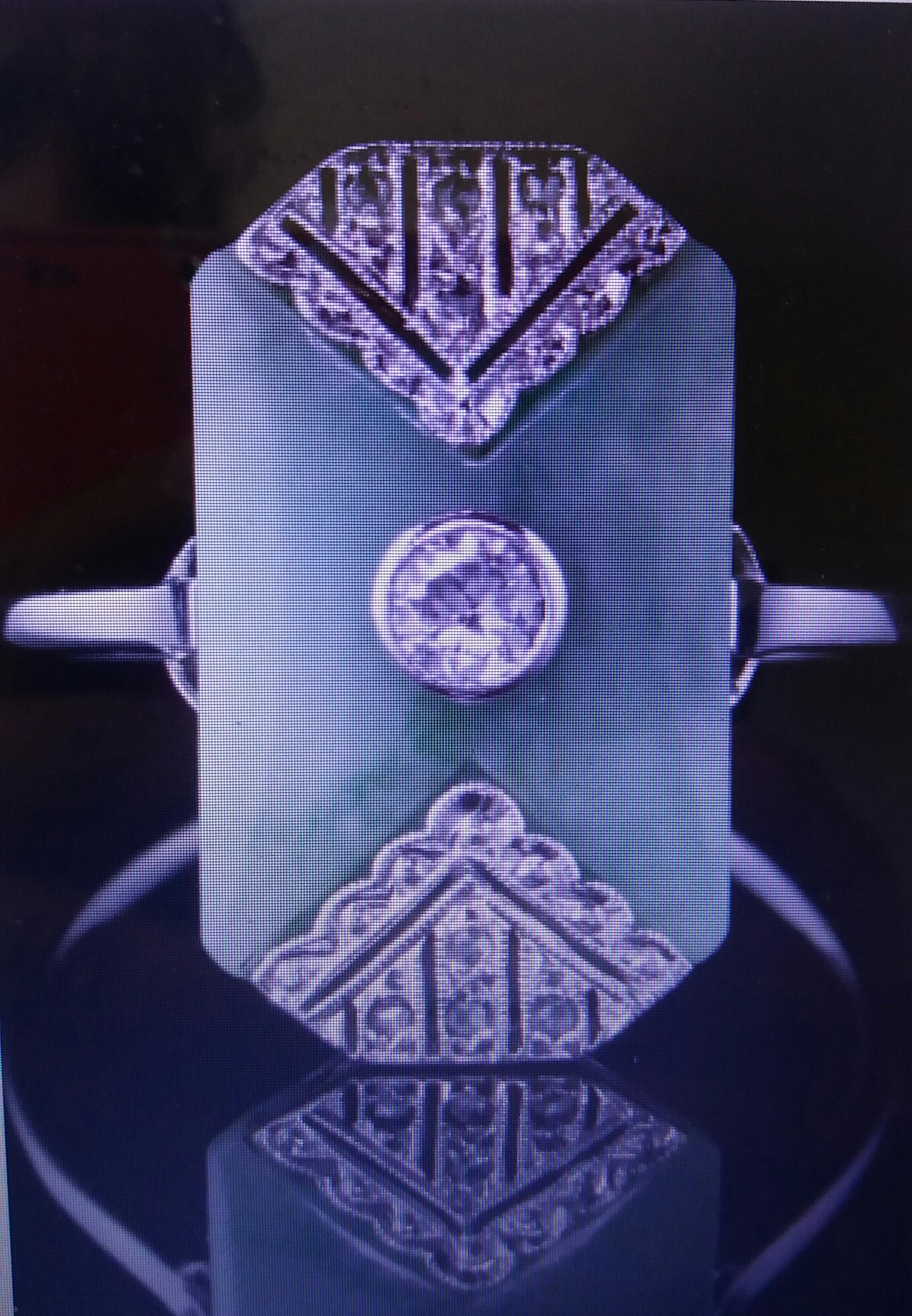Art Deco Style Jade Ring White Gold Full Cut Diamonds In Good Condition In Bangkok, TH