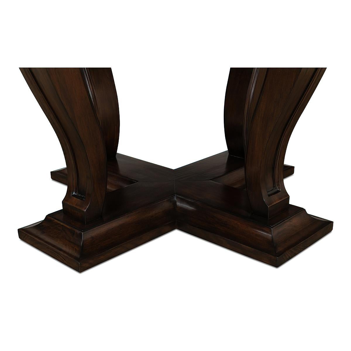 Wood Art Deco Style Dining Table