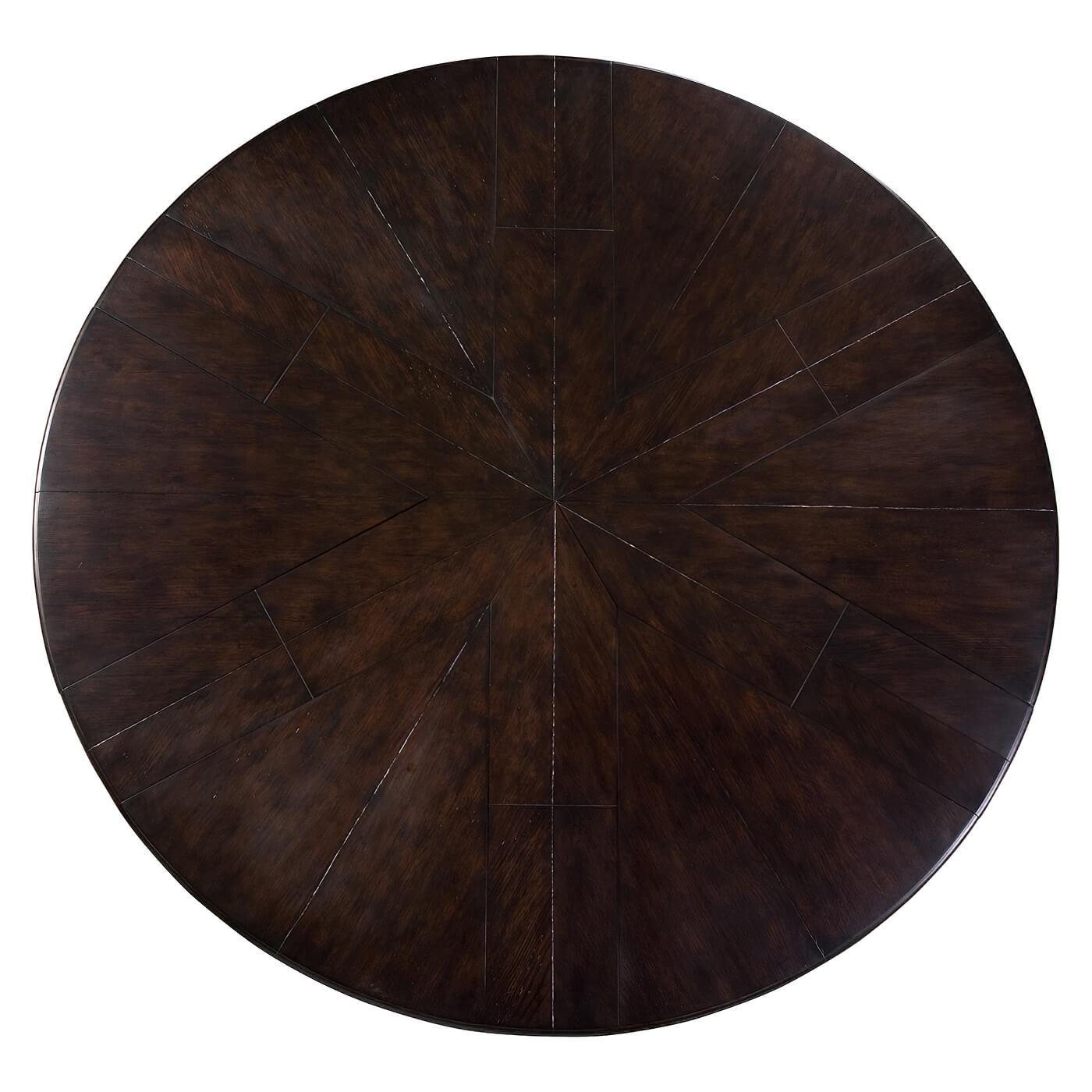 Art Deco Style Round Dining Table In New Condition For Sale In Westwood, NJ