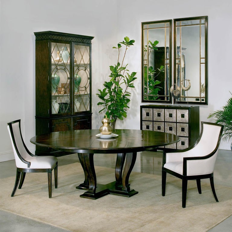 Art Deco Style Round Dining Table For Sale at 1stDibs