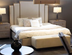 Art Deco Style King Bed in Bronze