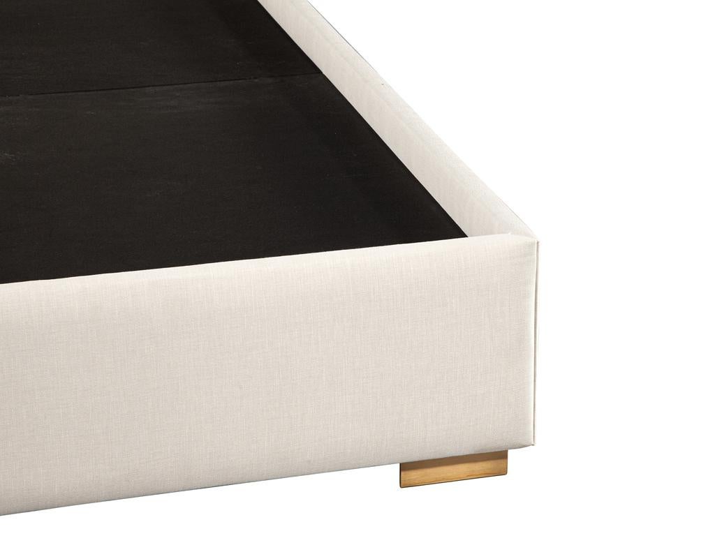 Cama King Estilo Art Decó en Bronce Metal en venta