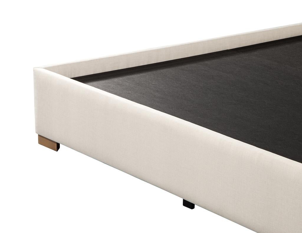 Cama King Estilo Art Decó en Bronce en venta 1