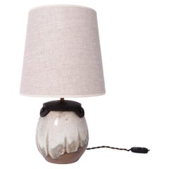 Lámpara de estilo Art Déco en arenisca esmaltada. Keramis.