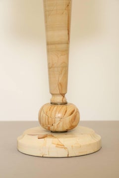 Art Deco Style Lamp of Breccia Marble