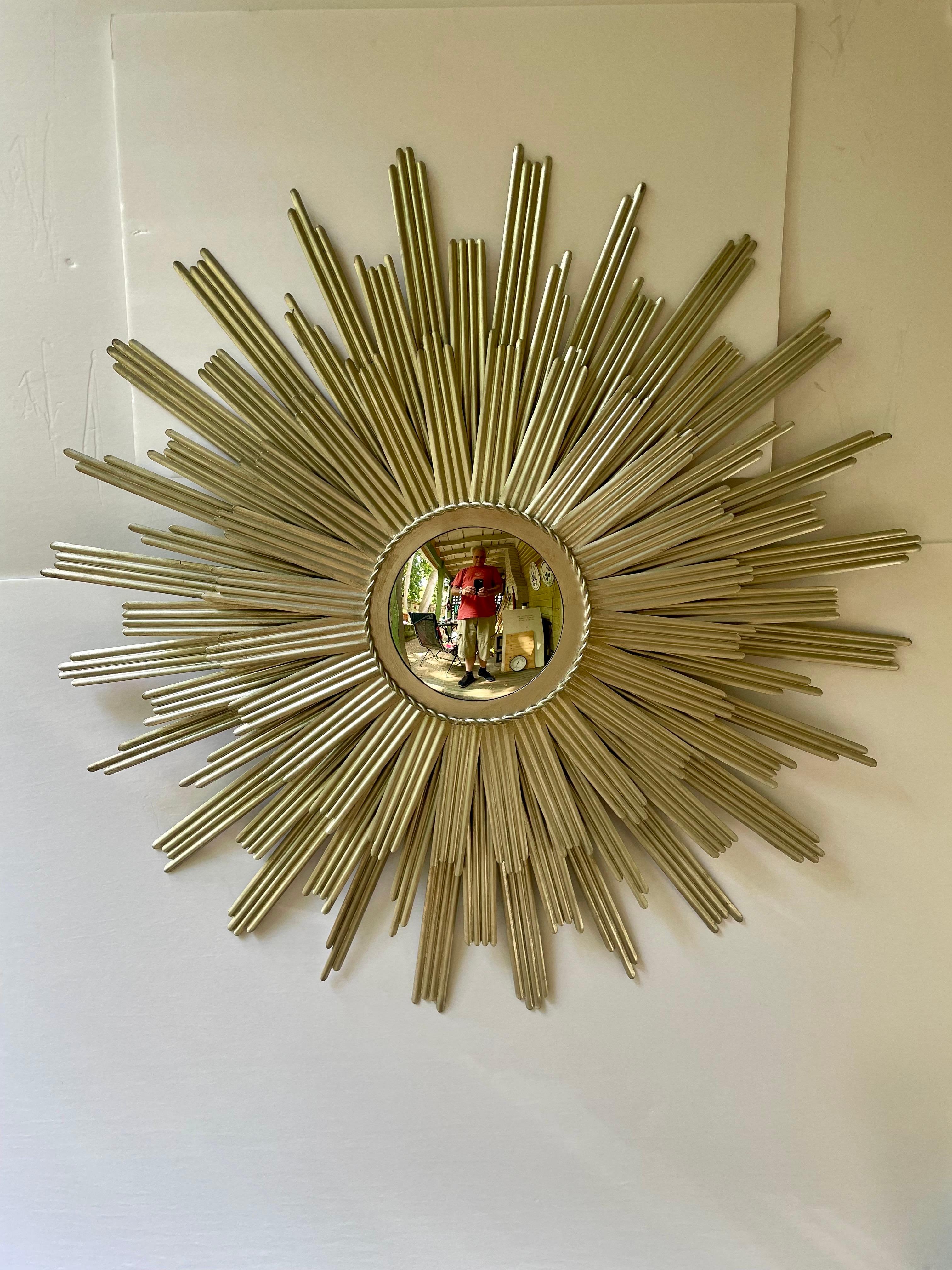 Large Scale Vintage Starburst mirror. 42