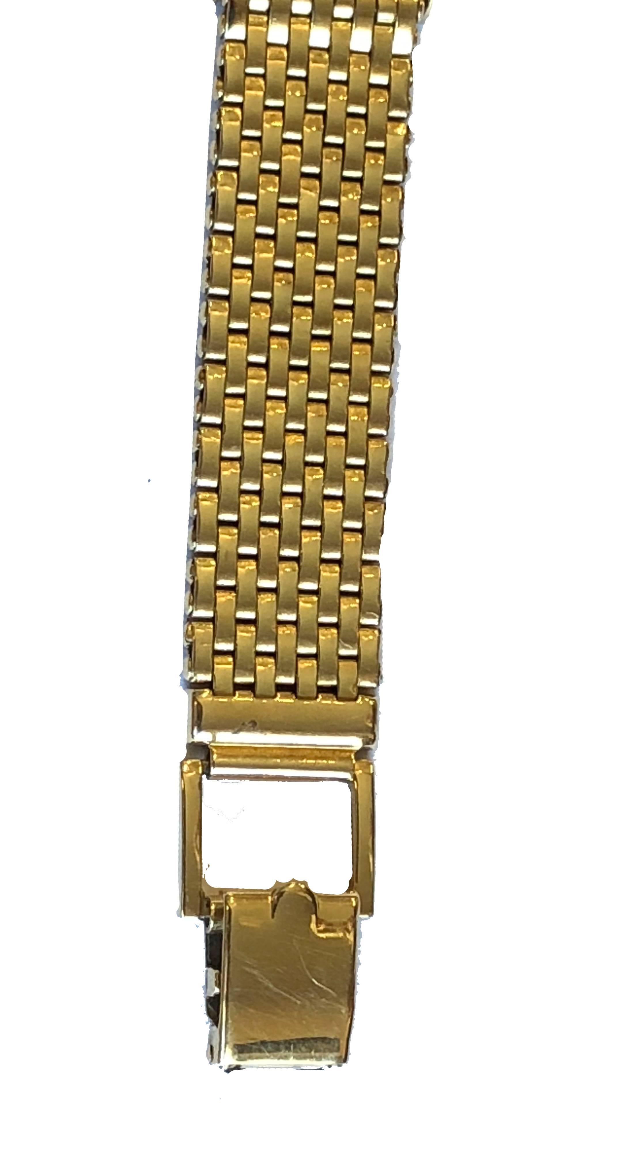 Art Deco Style Longines 14-Karat Yellow Gold Bracelet Watch, 1943 1