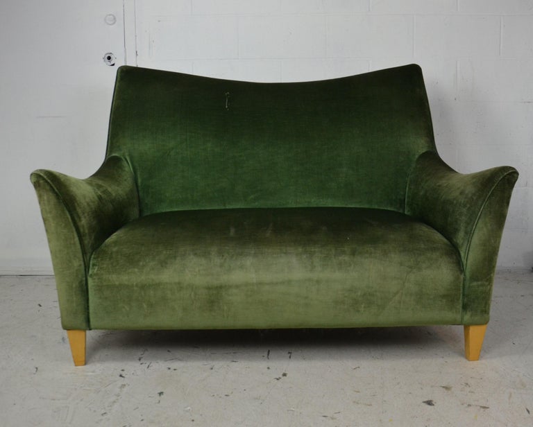 Art Deco Style Loveseat at 1stDibs