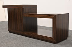 Art Deco Style Macassar Two-Tier Console Cabinet, 1990s