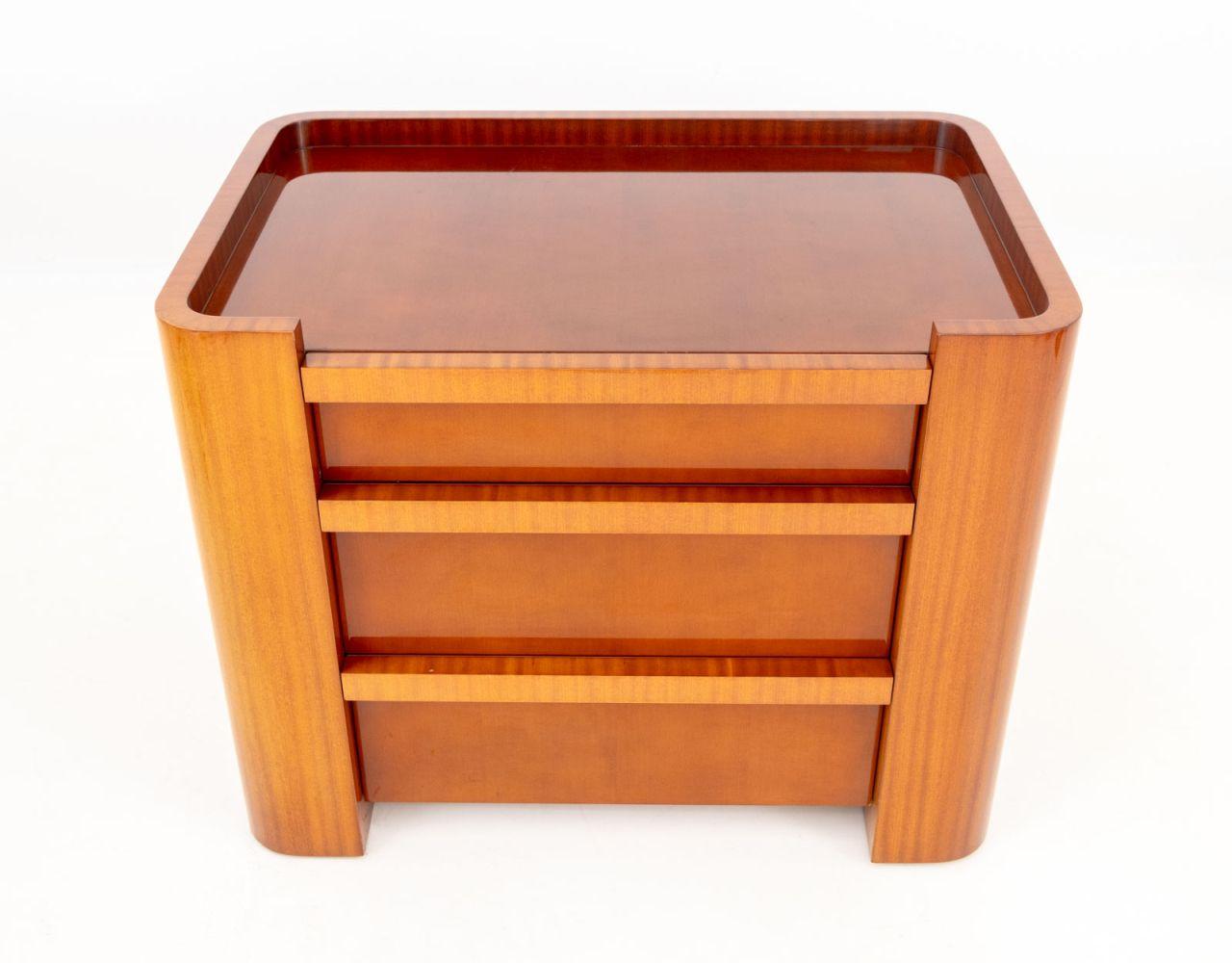 Art Deco Style Mahogany Chest of Drawers, with three frieze drawers. 

28.5