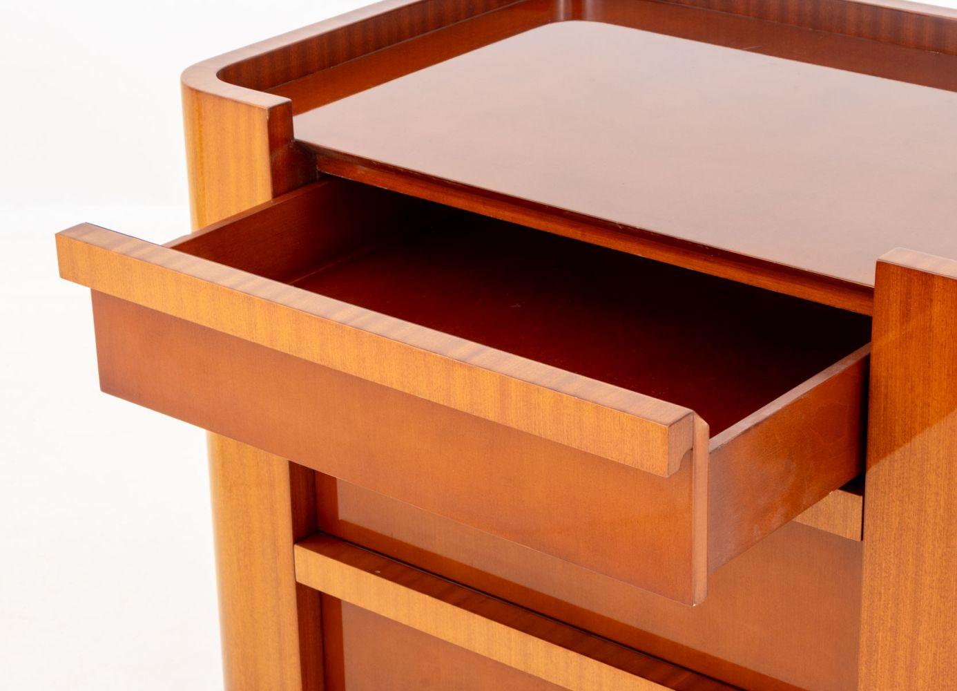 Art Deco Style Mahogany Chest of Drawers For Sale 2