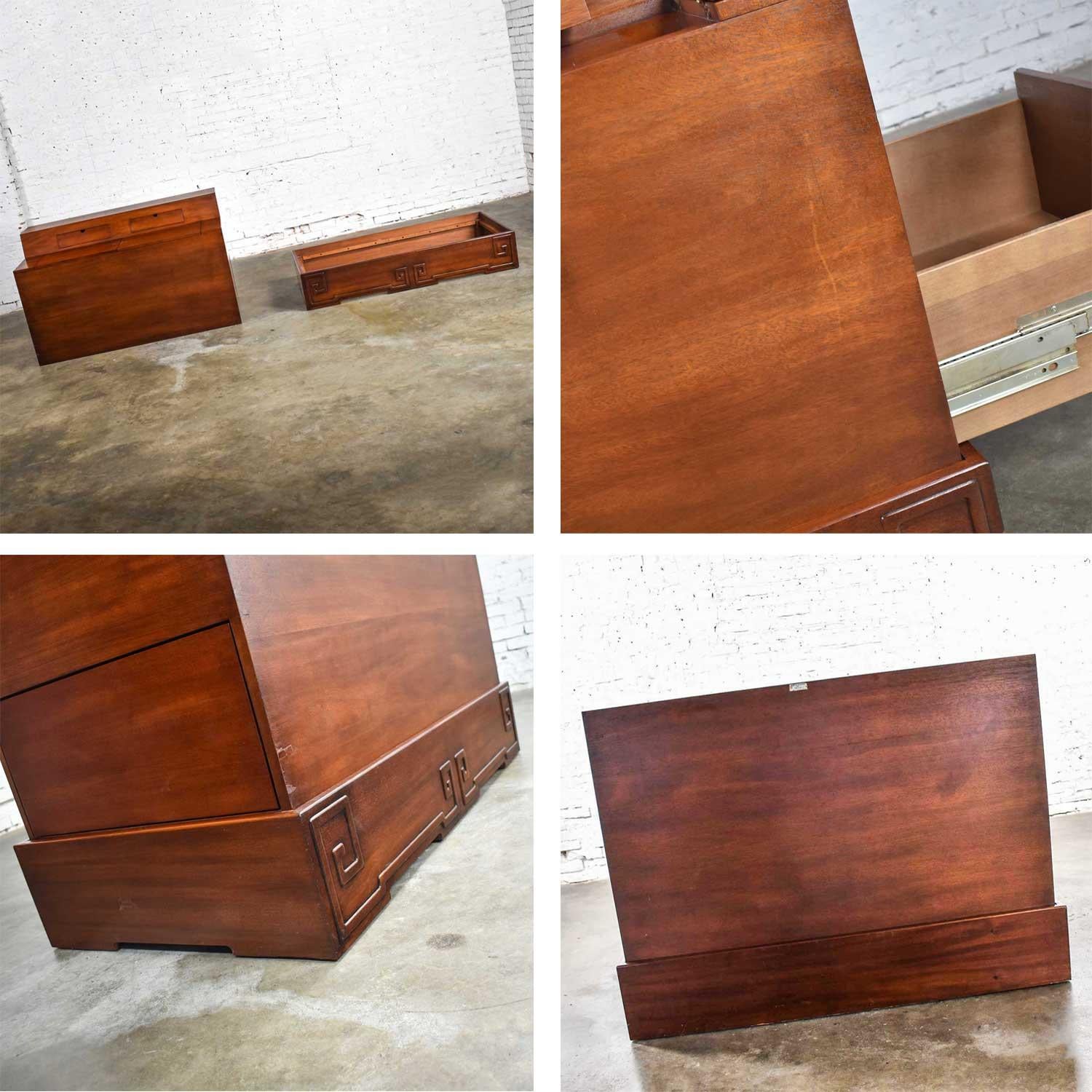 Art Deco Style Mahogany Entry Desk or Bar by IMA S.A. Bogota, Colombia For Sale 13