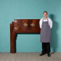 Art Deco Style Mahogany Fireplace