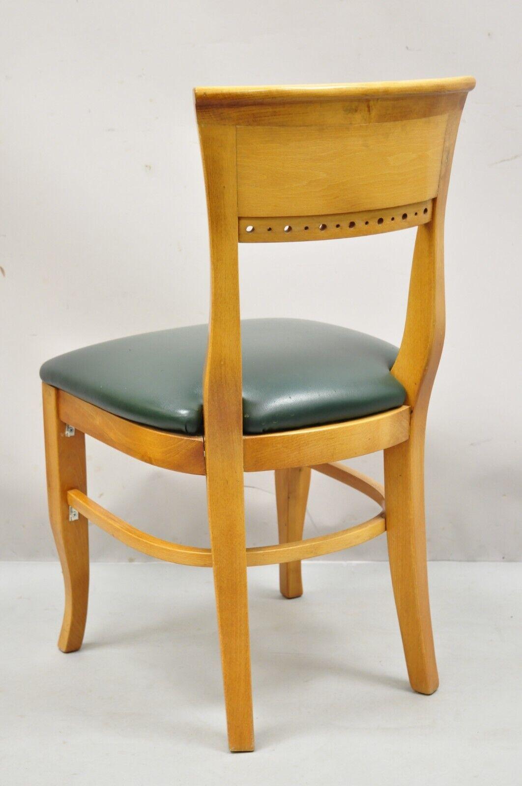 Art Deco Style Maple Wood Dining Chairs by Prince Seating, Set of 8 For Sale 2