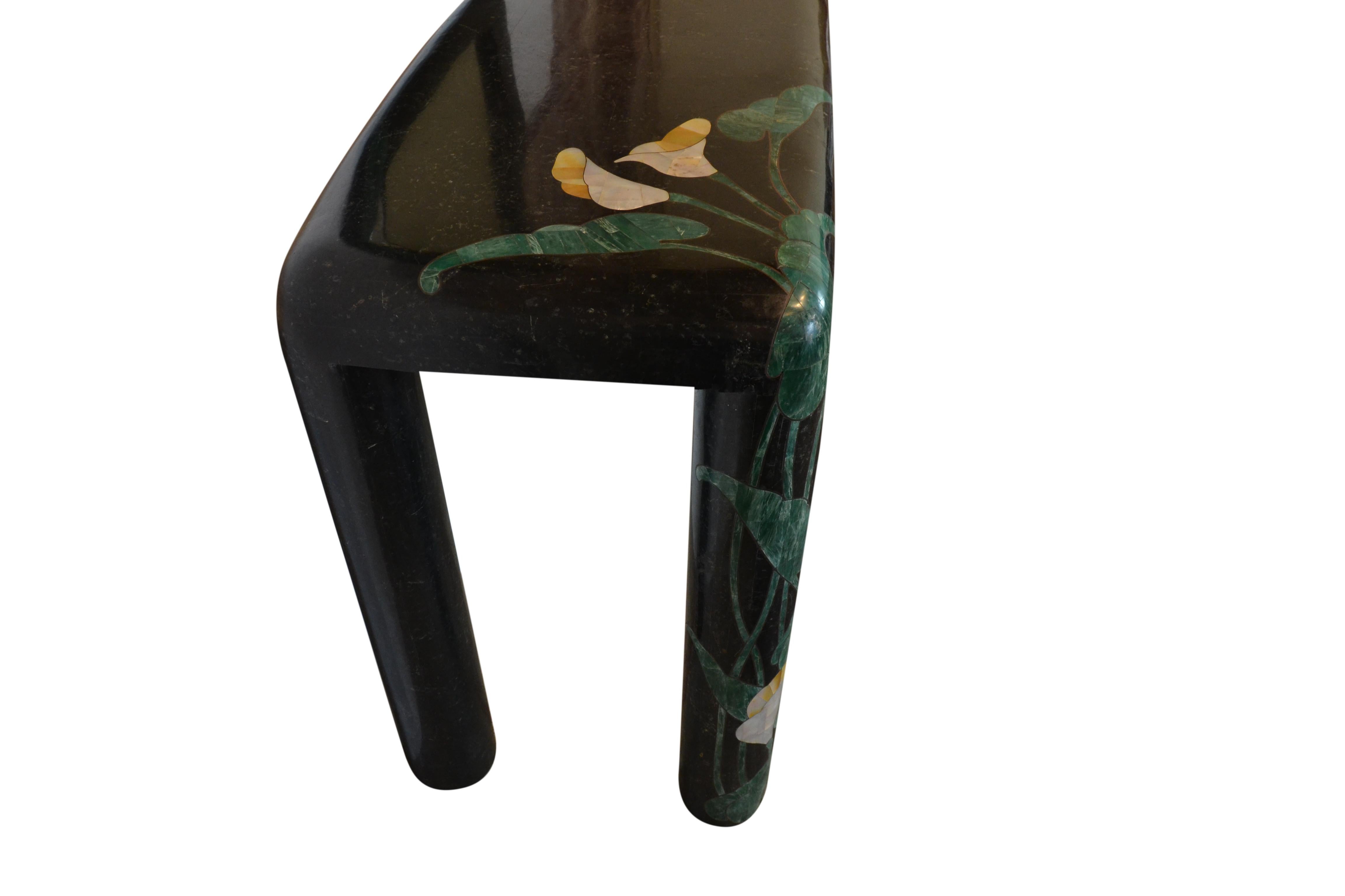 20th Century Art Deco Style Marble Console and Mirror