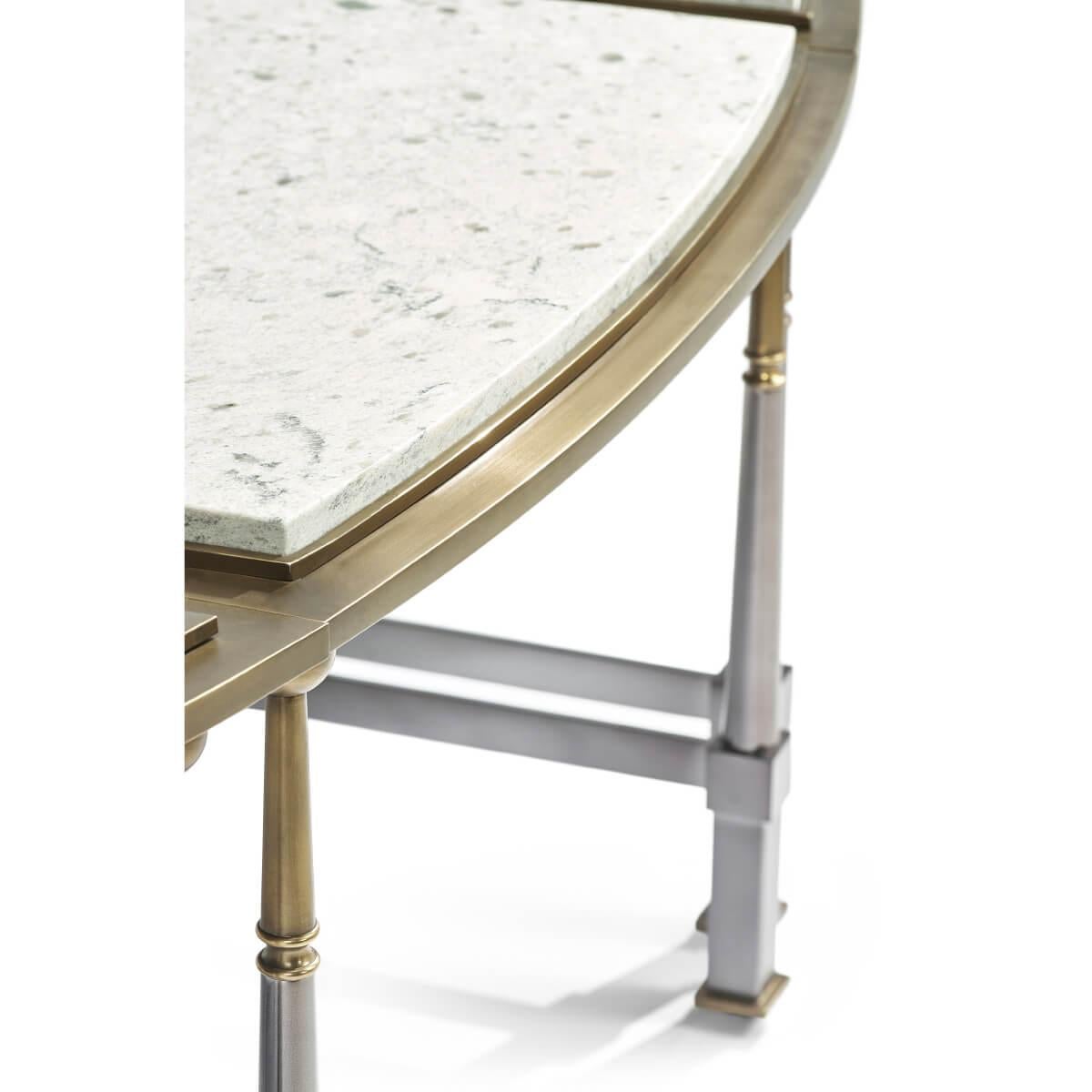 Art Deco Style Marble-Top Cocktail Table 1