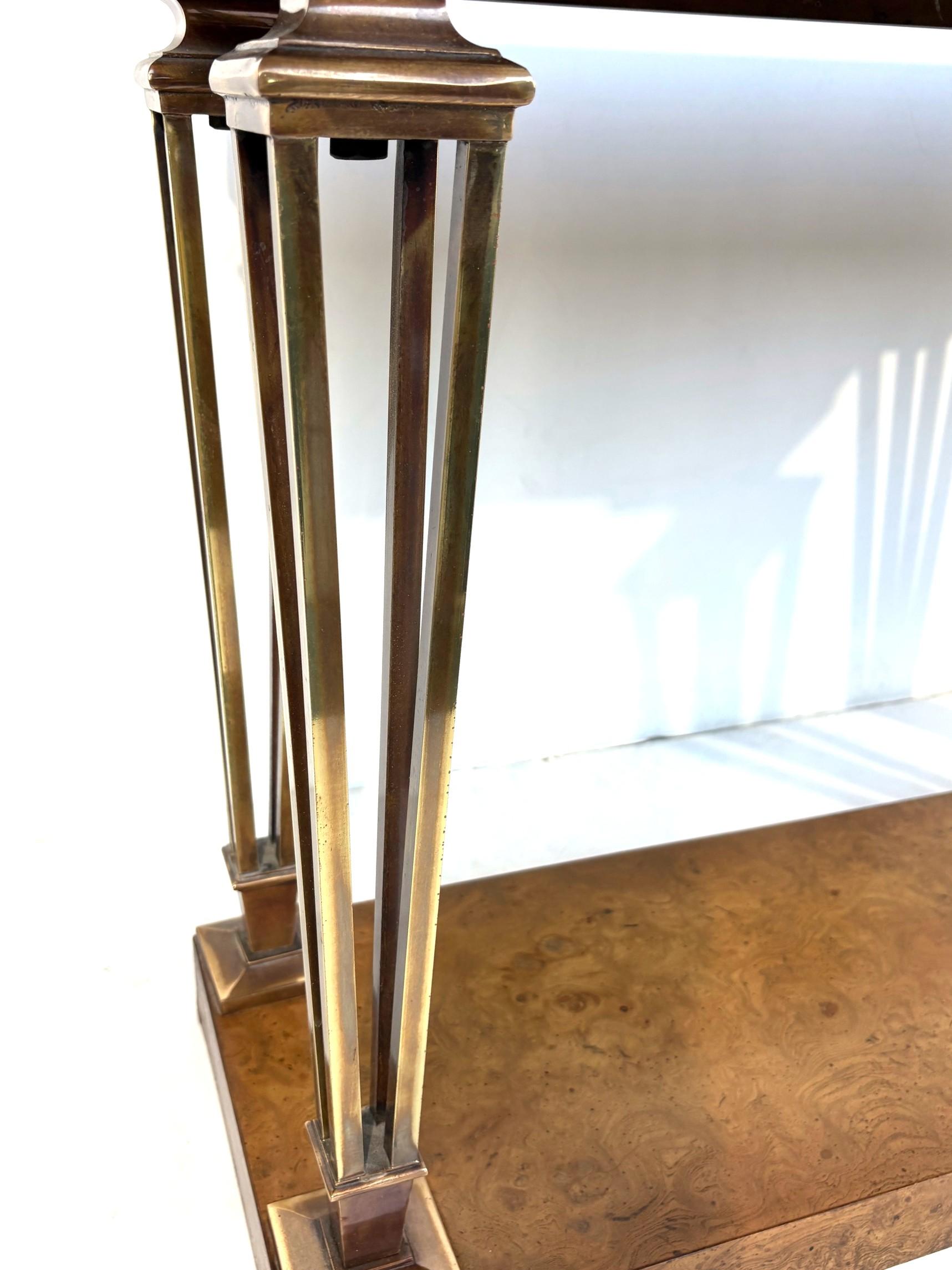 Konsole mit Marmorplatte im Art-Déco-Stil (amerikanisch) im Angebot