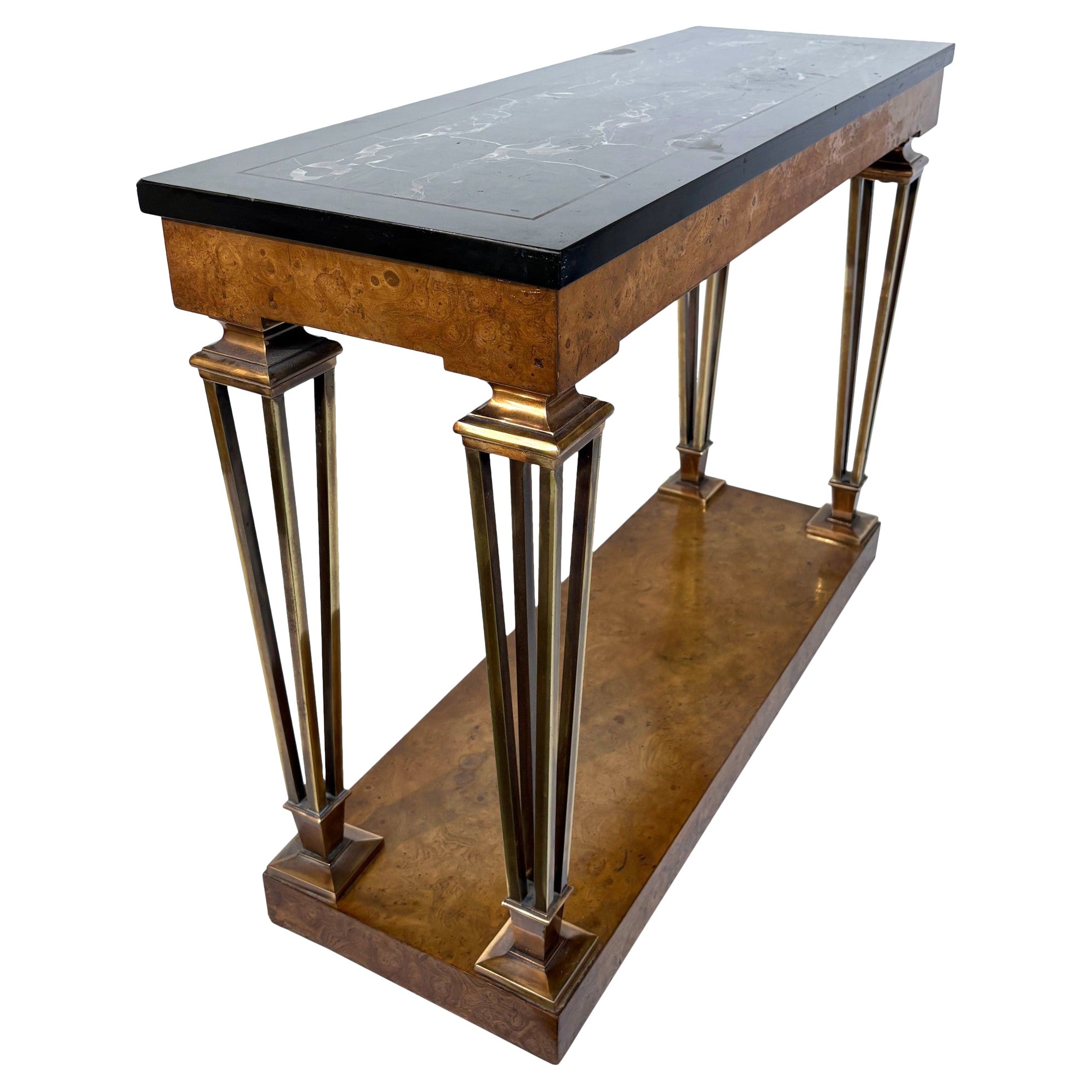 Konsole mit Marmorplatte im Art-Déco-Stil im Angebot