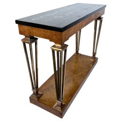 Console à plateau en marbre de style Art Déco