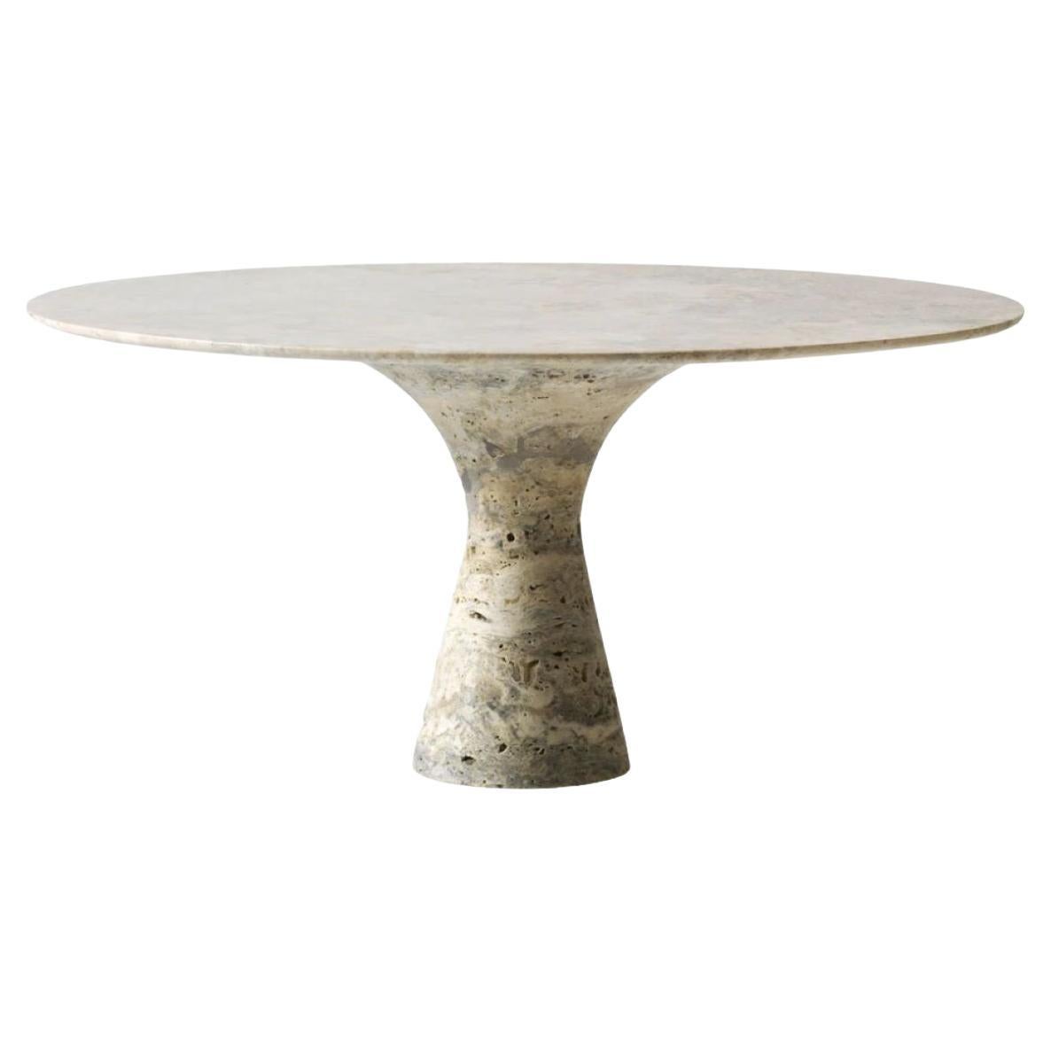 Marmor-Travertin-Tische im Art déco-Stil