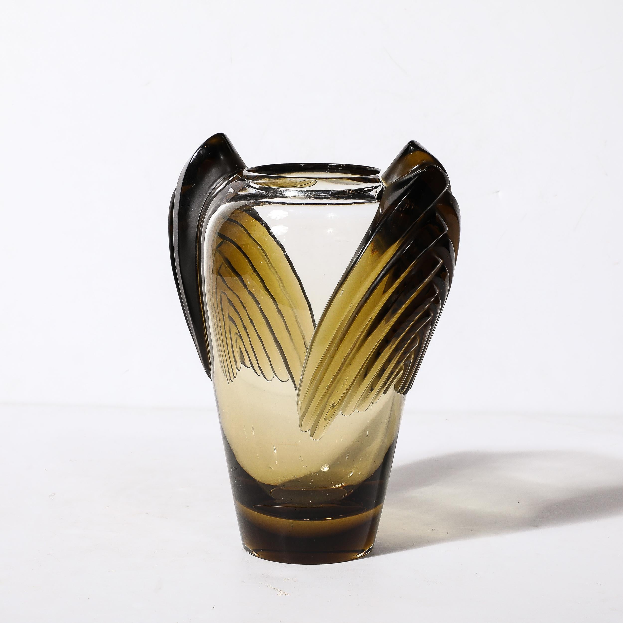 Art Deco Style Marrakech Vase signed Lalique 4