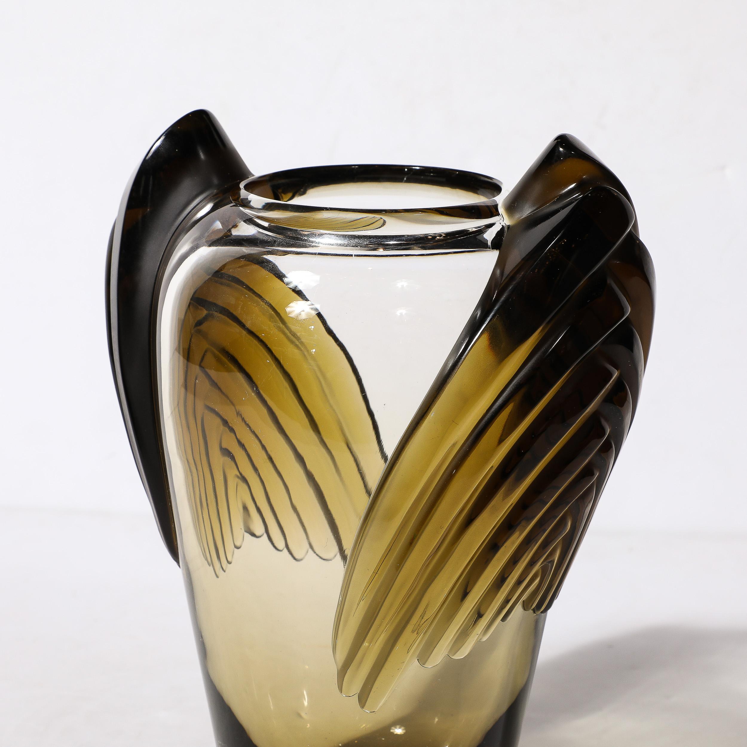 Art Deco Style Marrakech Vase signed Lalique 5