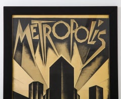 Metropolis Large Framed 3-Sheet Lithograph Poster