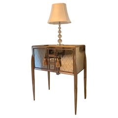 Art Deco Style Mirror-Mounted Commode