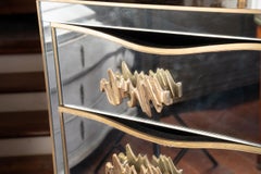 Art Deco Style Mirrored Commode