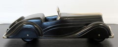 Art Deco Style Modern Ralph Lauren Black Mercedes Model Car Table Sculpture