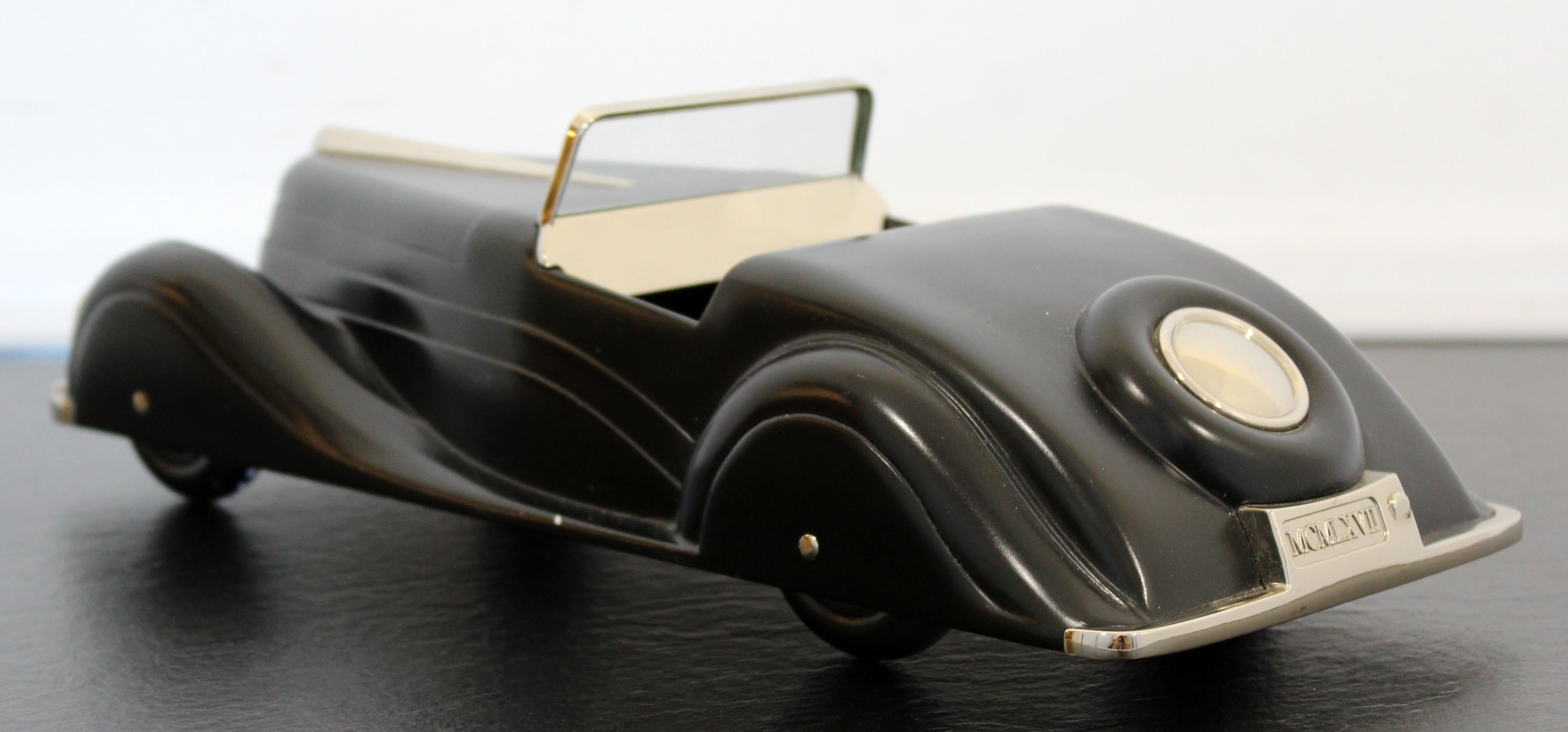 20th Century Art Deco Style Modern Ralph Lauren Black Mercedes Model Car Table Sculpture
