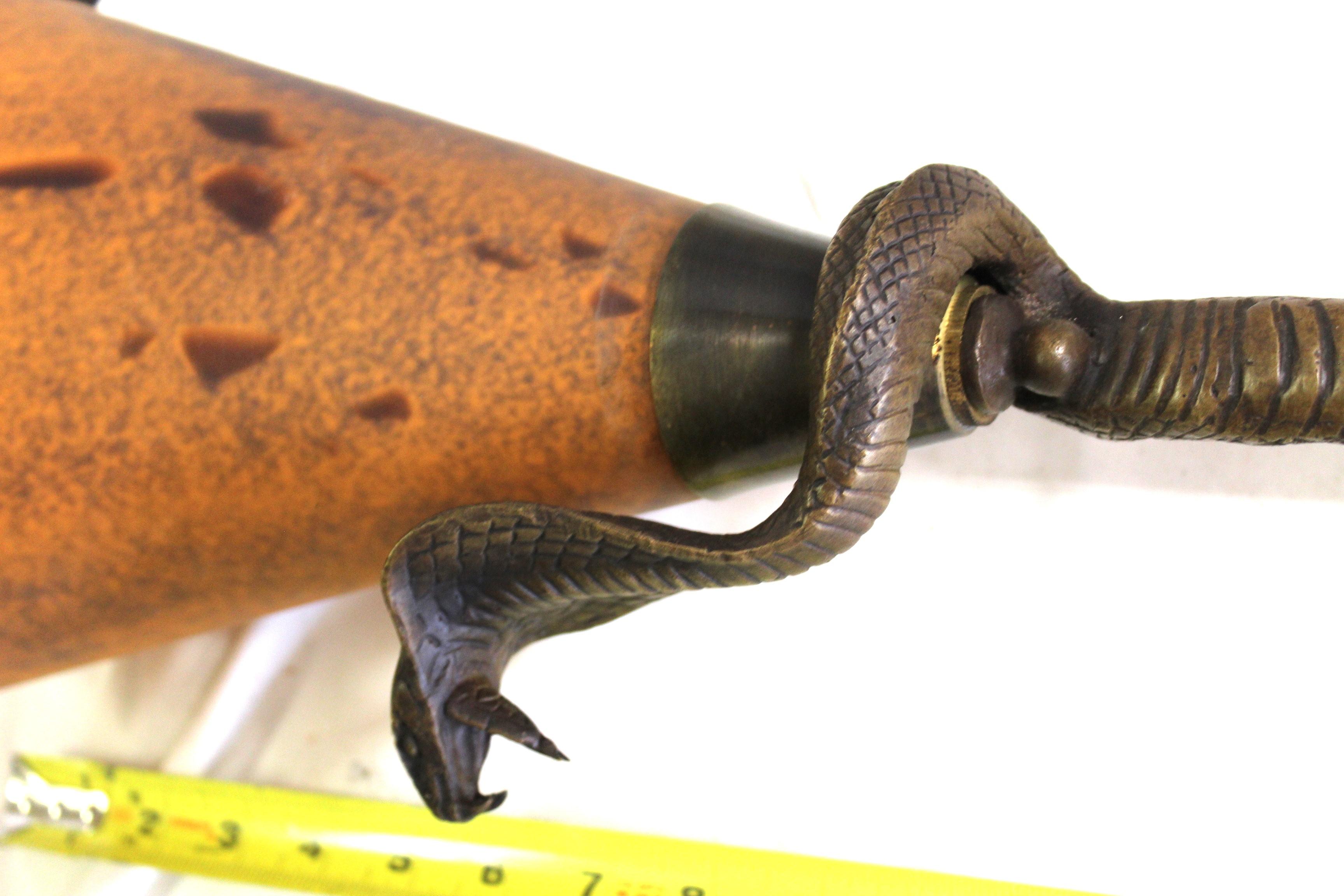 Estilo Art Deco , Moderno , Lámparas Serpiente , Bronce  Par en venta 9