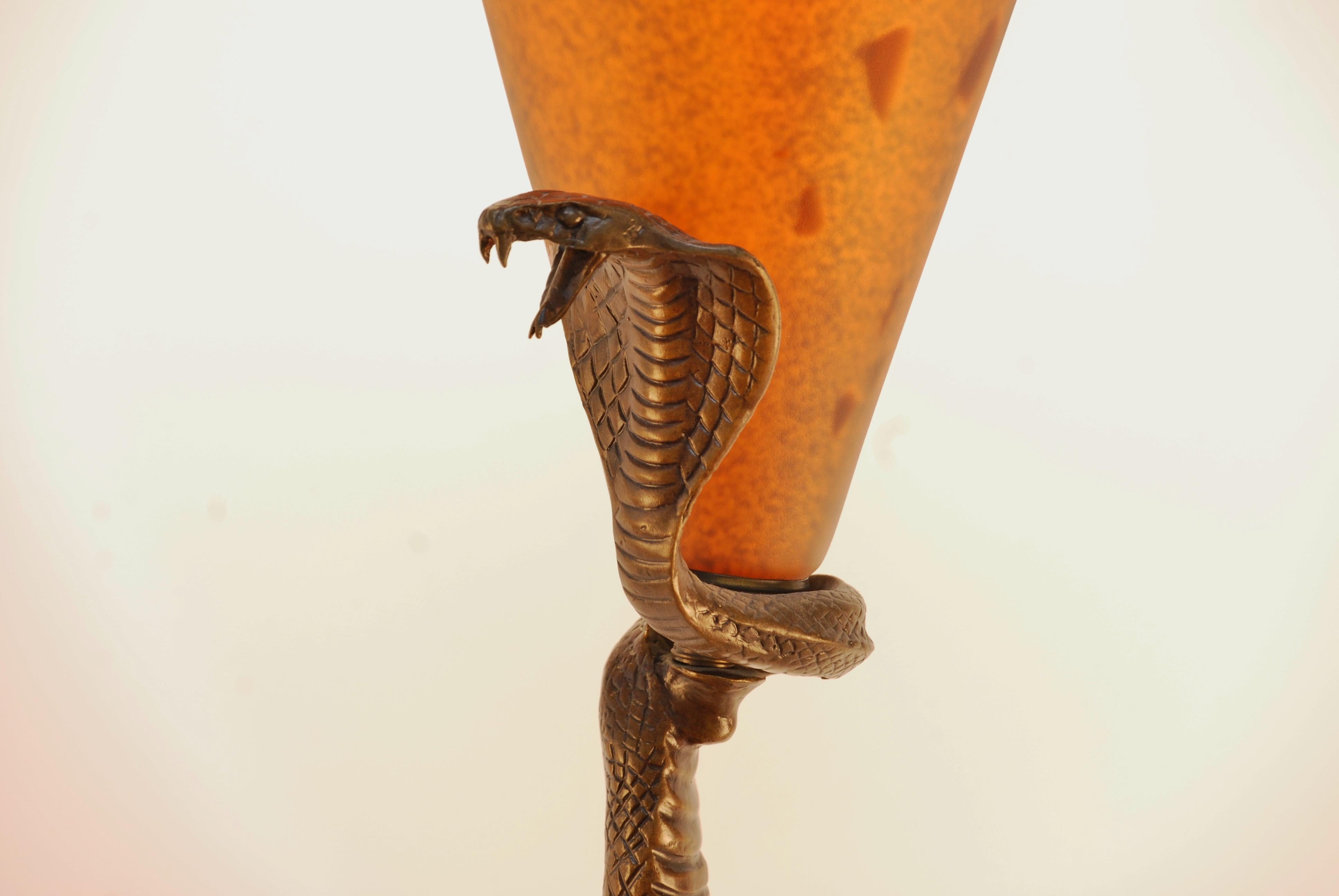 Estilo Art Deco , Moderno , Lámparas Serpiente , Bronce  Par Vaciado en venta
