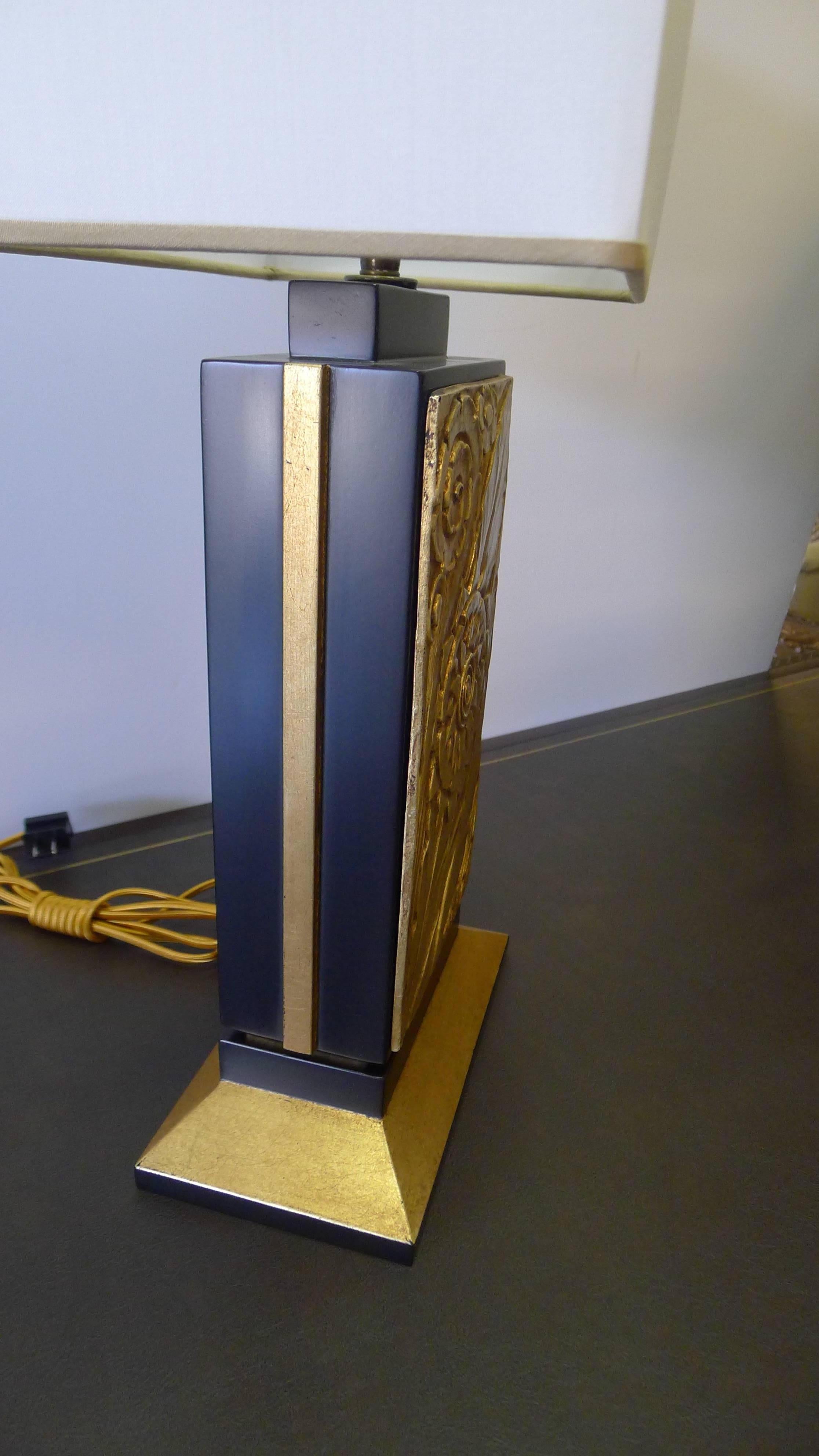 Art Deco Style Modern Table Lamp by Paul Marra In Excellent Condition For Sale In Los Angeles, CA