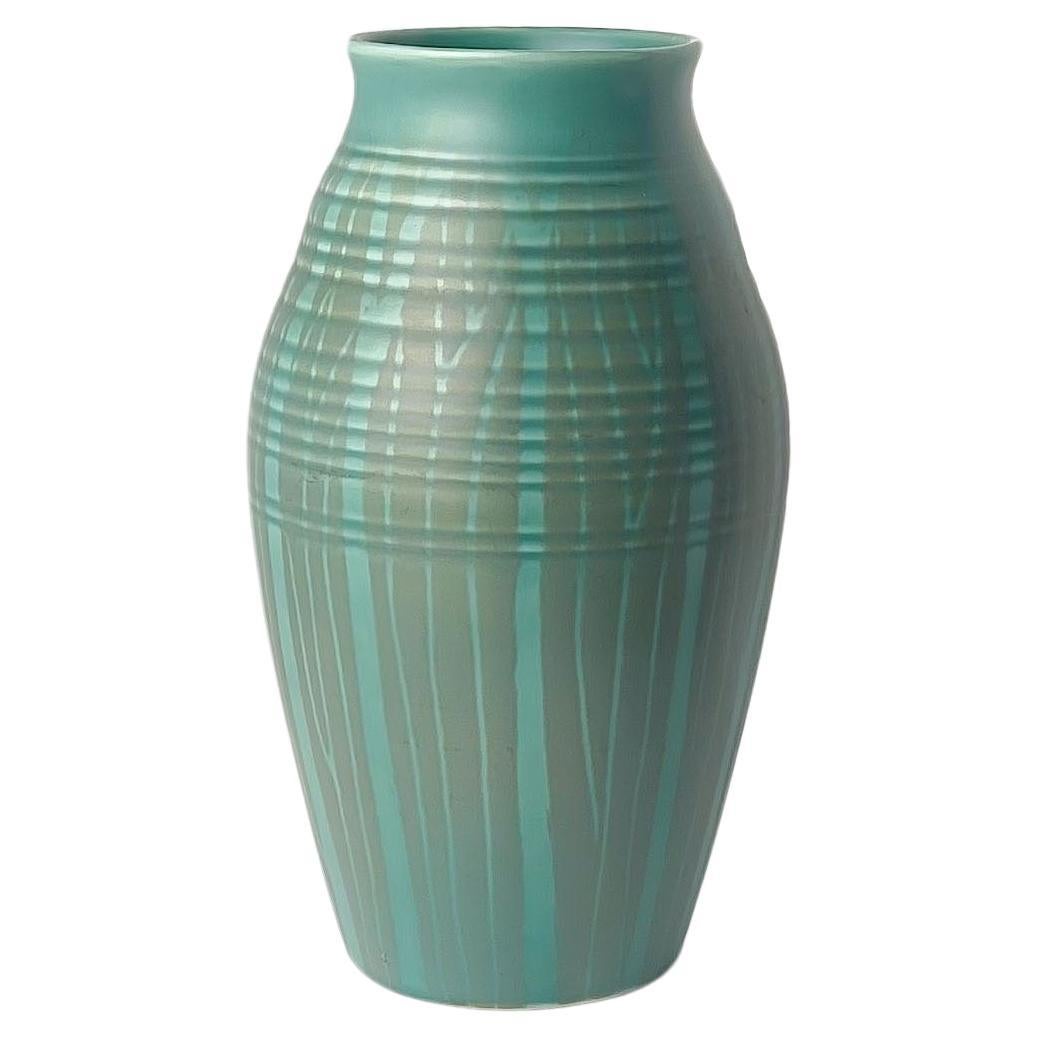 Türkis-grüne und grüne modernistische Keramikvase von Beswick, England, ca. 1950er Jahre im Angebot