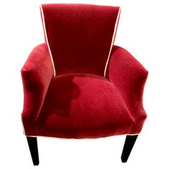 Art Deco Style Mohair Side Chairs