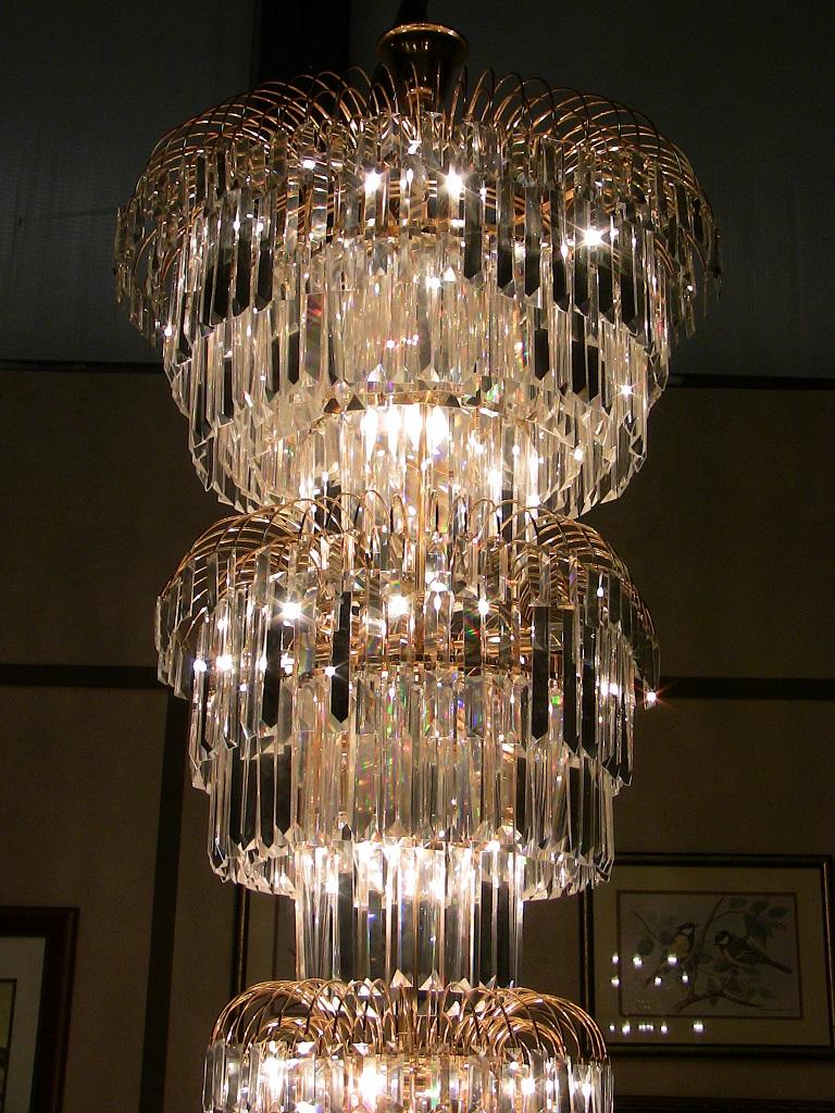 art deco crystal chandelier