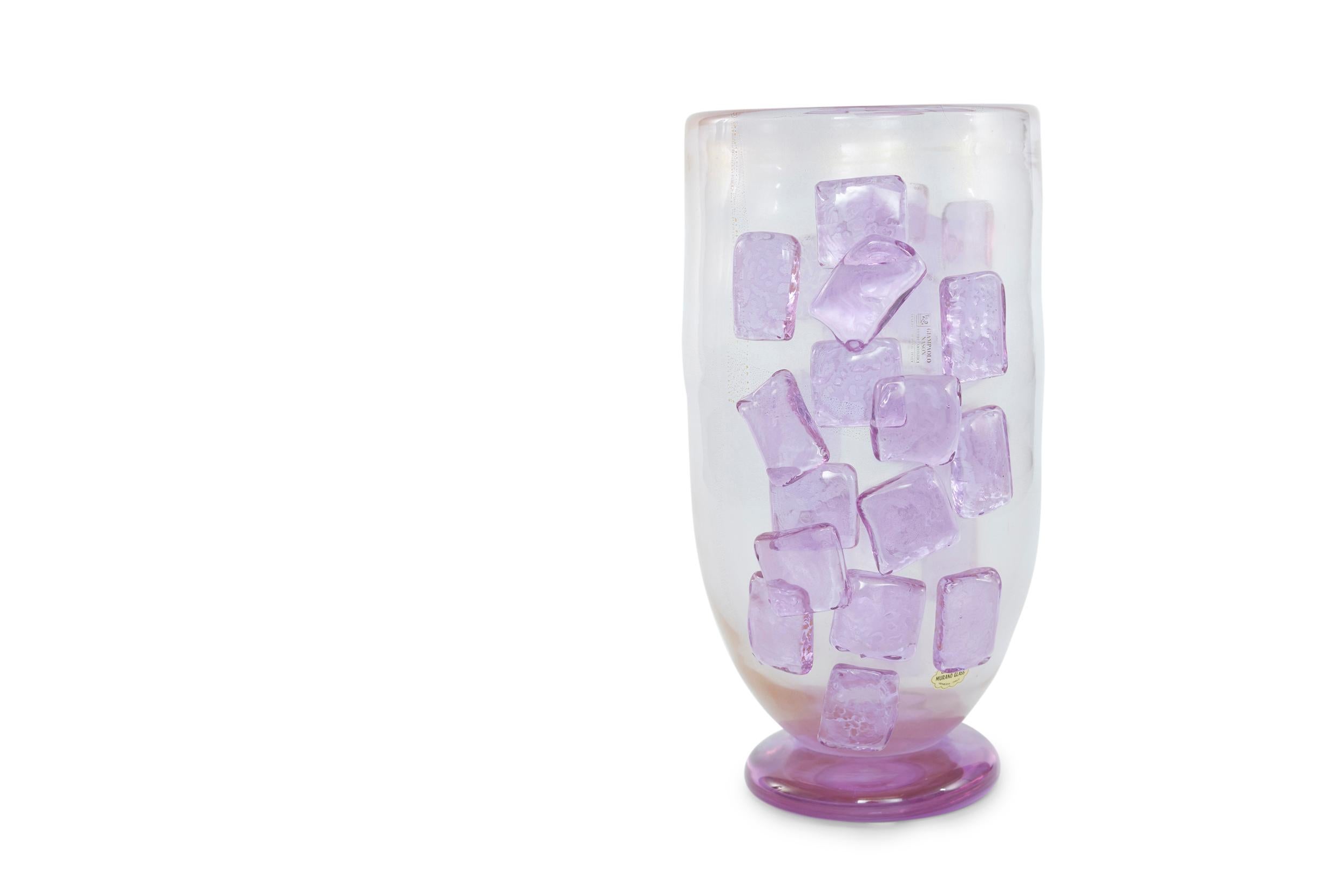 Art Deco Style Murano Glass Decorative Vase For Sale 3