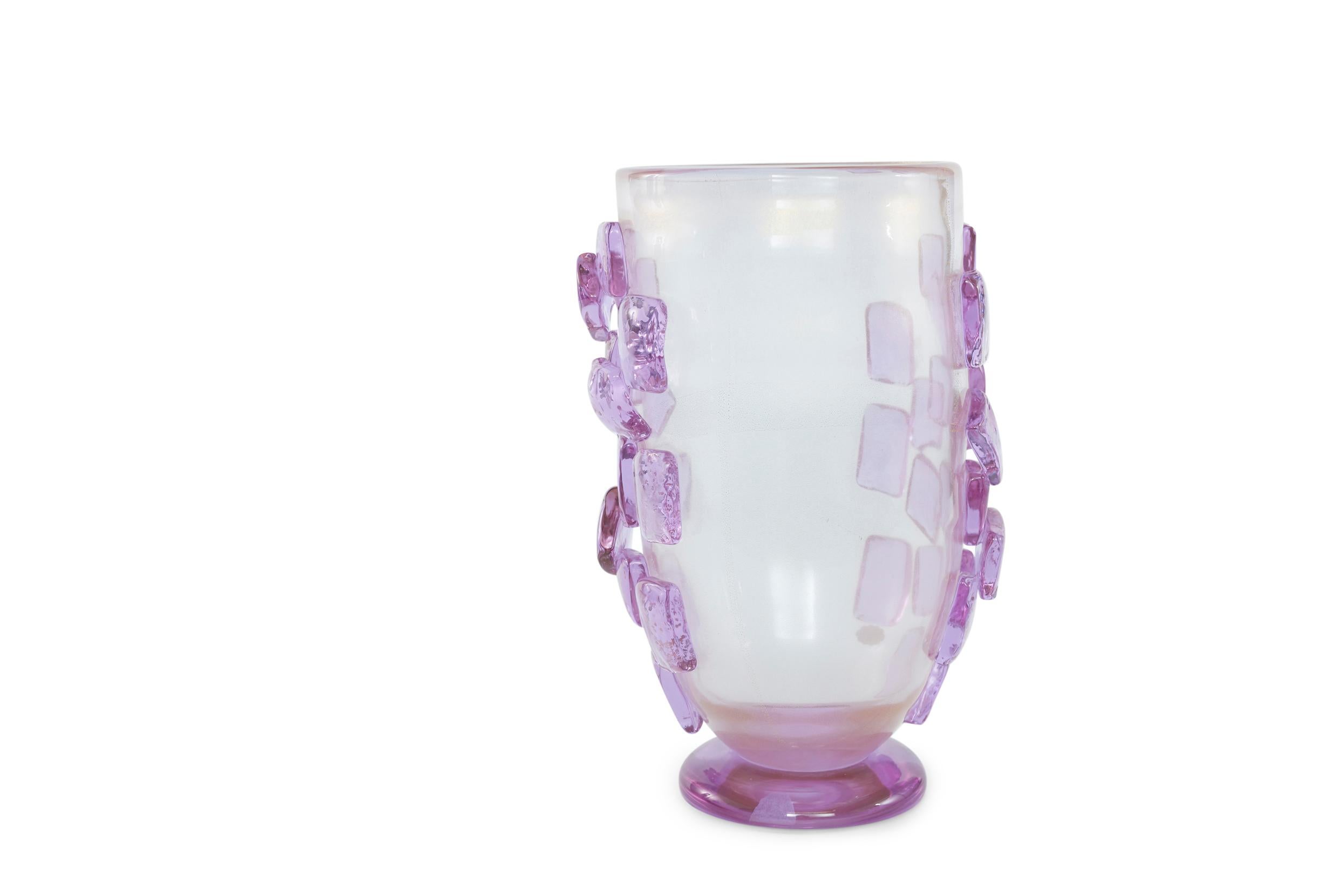 Art Deco Style Murano Glass Decorative Vase For Sale 4