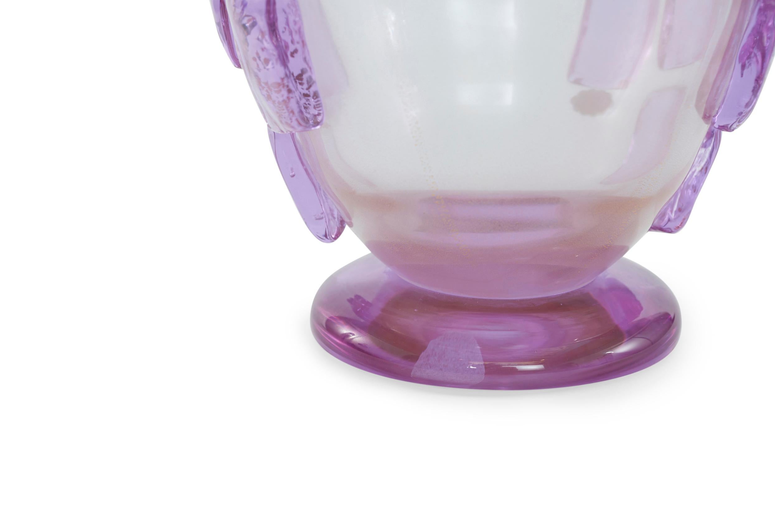 Italian Art Deco Style Murano Glass Decorative Vase For Sale