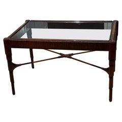 Art Deco Style Nancy Corzine Mahogany Curtain Cocktail Coffee Table